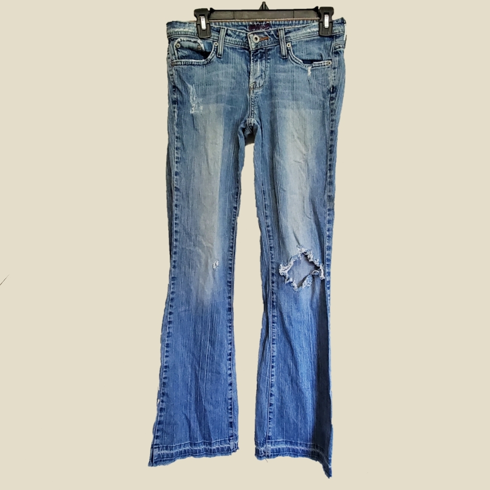 Hint Ripped Blue Jeans, Size 3